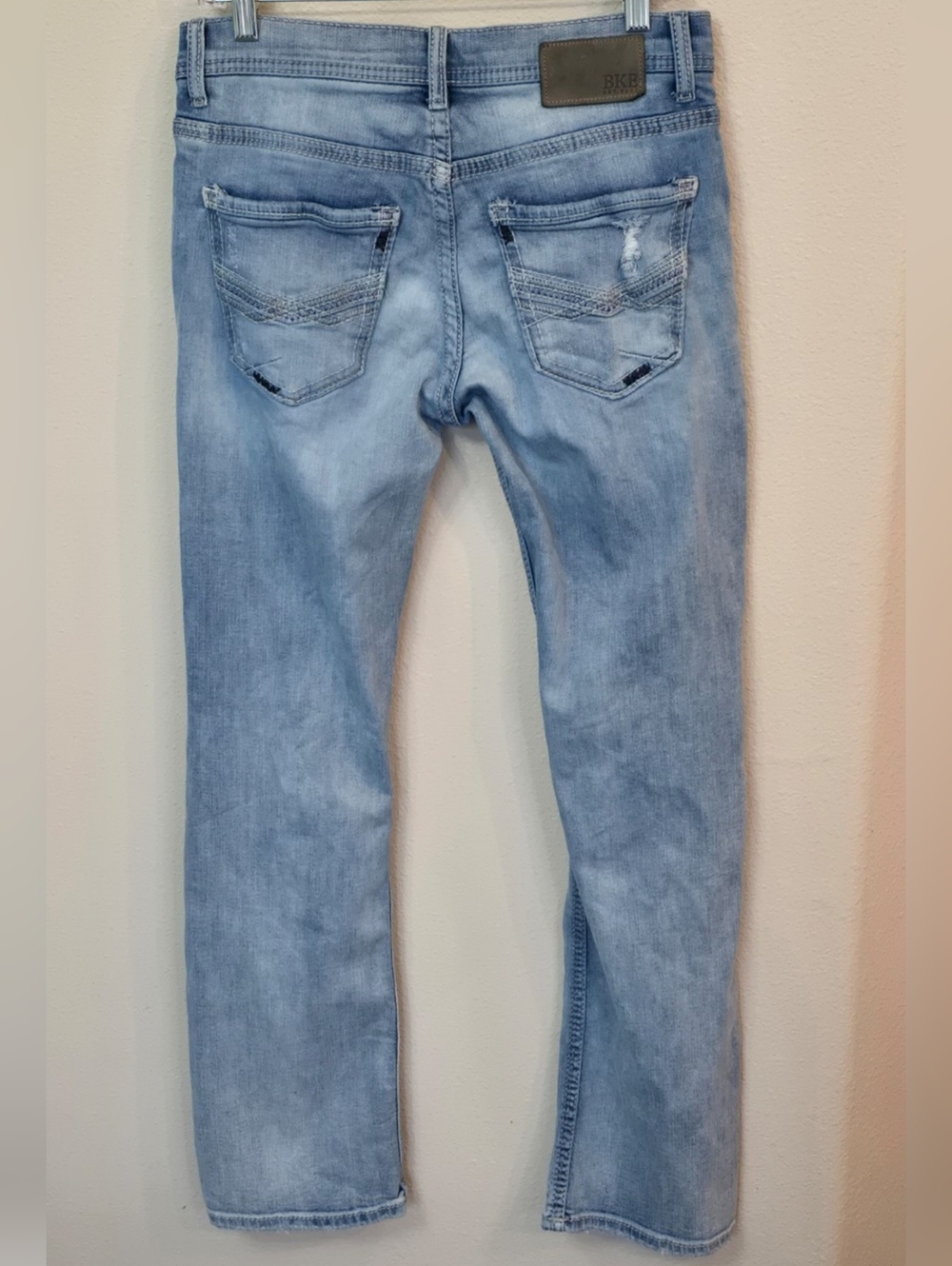 BKE Aiden Distressed Cotton Casual Denim Jeans Mens 30 x 32 - Picture 3 of 15